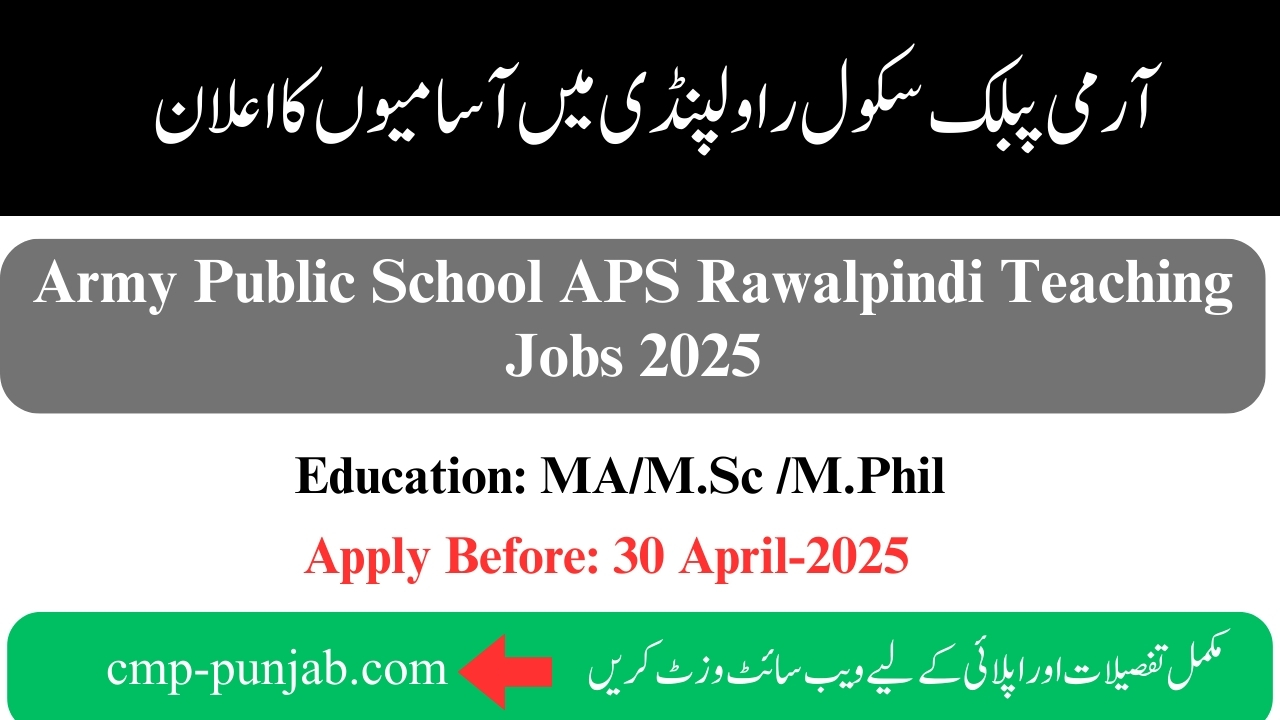 APS Rawalpindi Jobs 2025